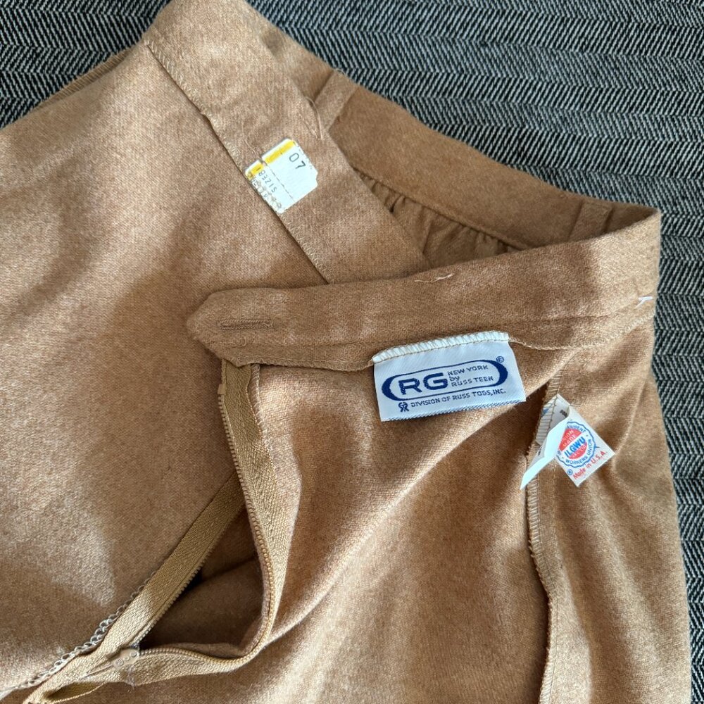 Wool Blend Vintage Skirt Youth Kids Girls Size 8 Medium, 23" Waist - Picture 10 of 15